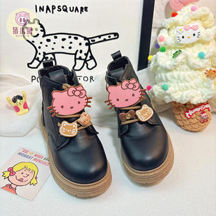 女童马丁靴儿童靴子软底小女孩洋气短靴2025新款今年流行爆款鞋子