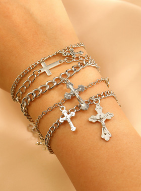 圣光叠影十字架手链套装