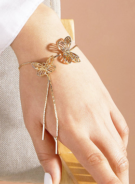 蝴蝶流苏优雅古装手链