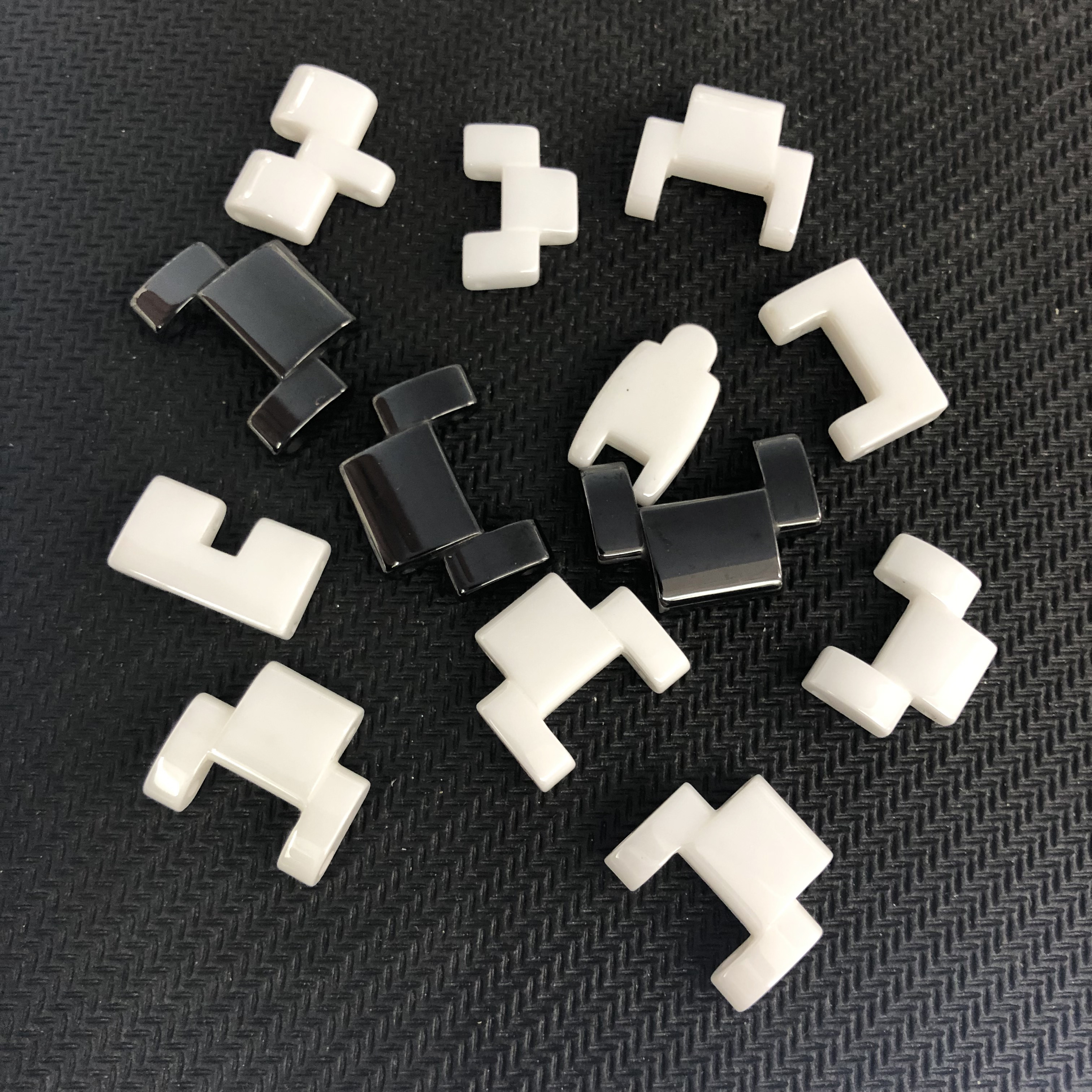 黑白陶瓷表带加长通用陶瓷表带