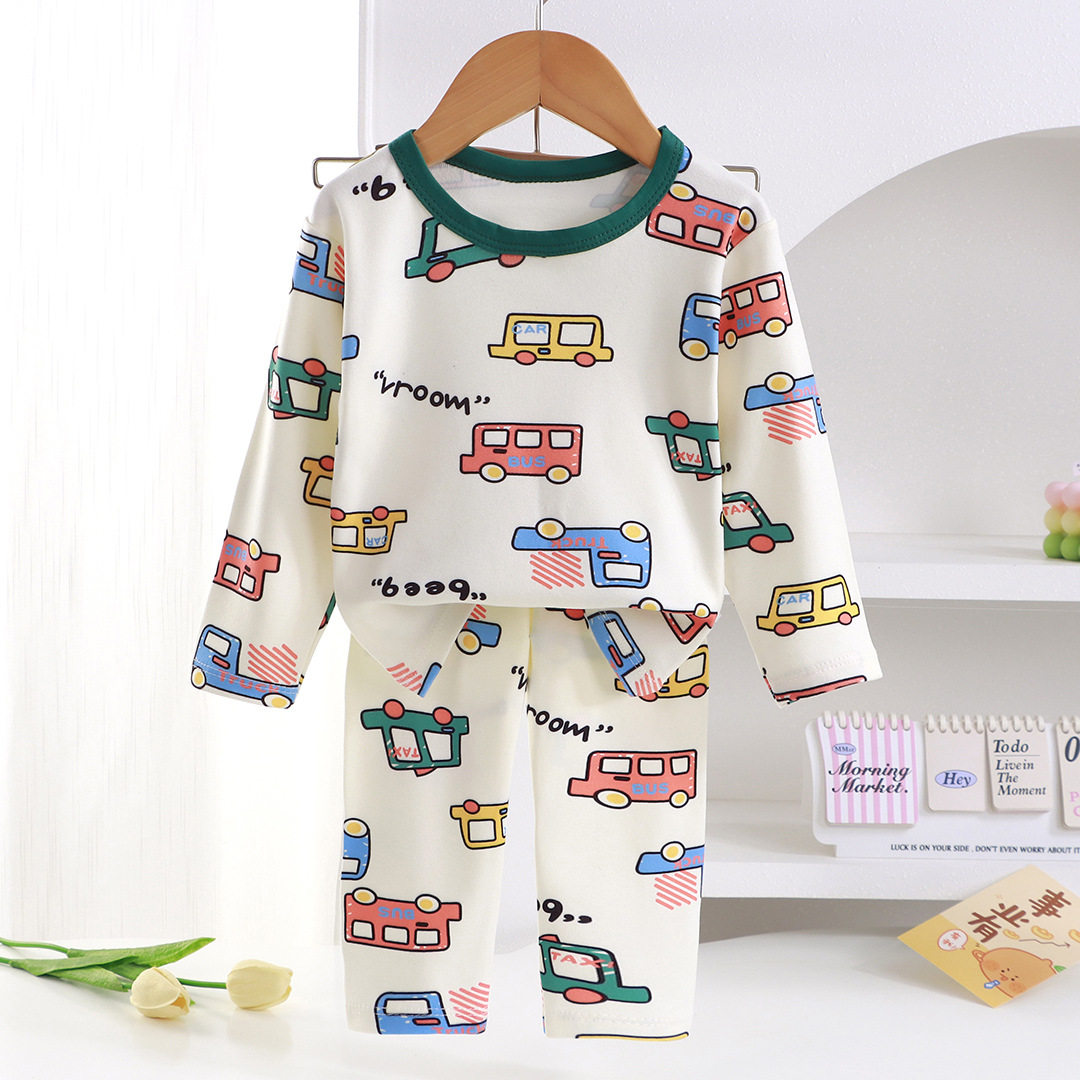 儿童家居服睡衣套装韩版男女童德家居服套装