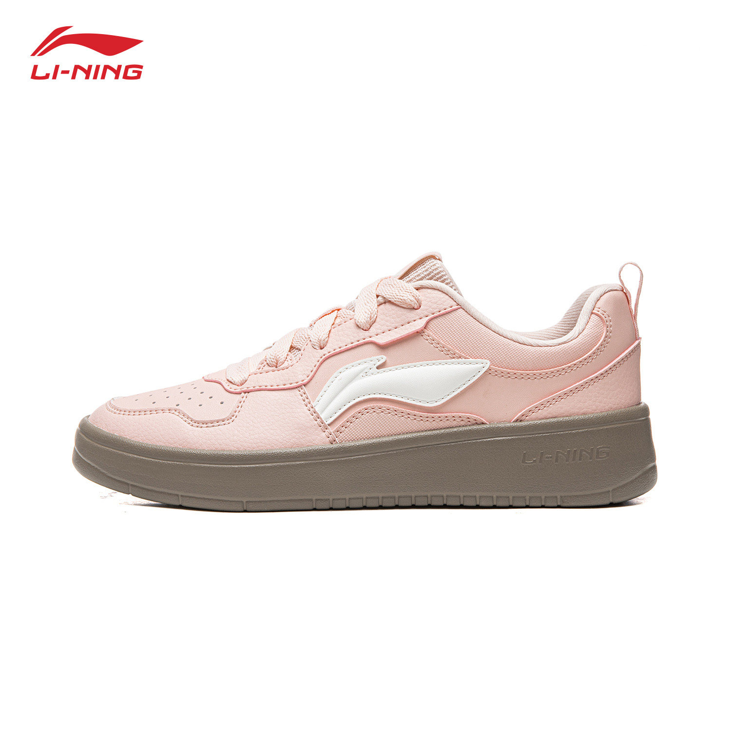 李宁初云女鞋板鞋盐粉色秋冬新款正品高颜值低帮轻便增高运动鞋女,运动鞋new,板鞋,淘宝优惠券,粉丝福利购,淘宝优惠卷