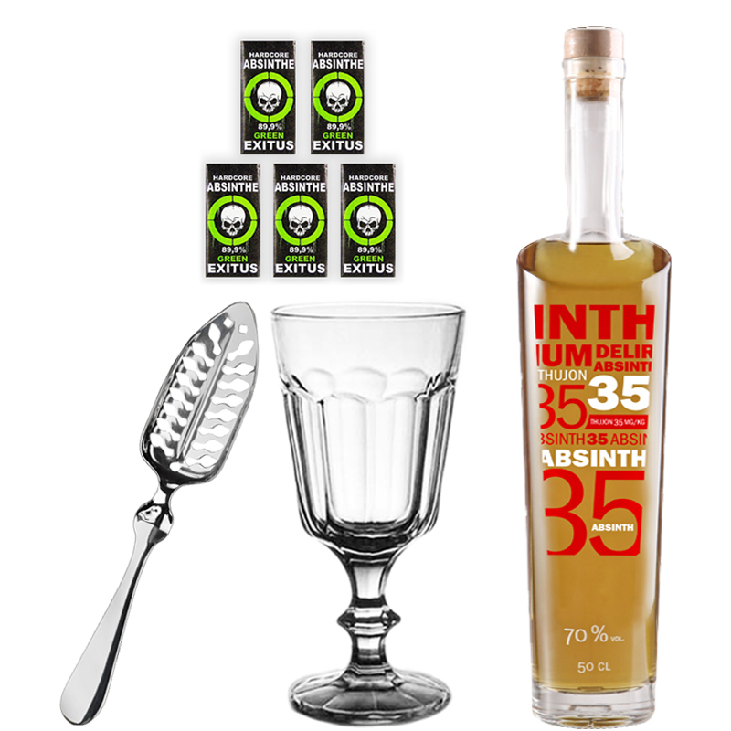 500ml捷克70度苦艾酒艾之35进口洋酒烈酒苦艾酒Absinth35送杯勺