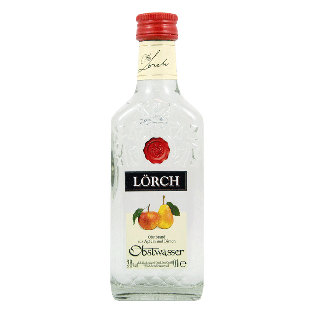 进口德国水果酒蒸馏烈酒洛奇LoerchObstwasser苹果梨白兰地100ml