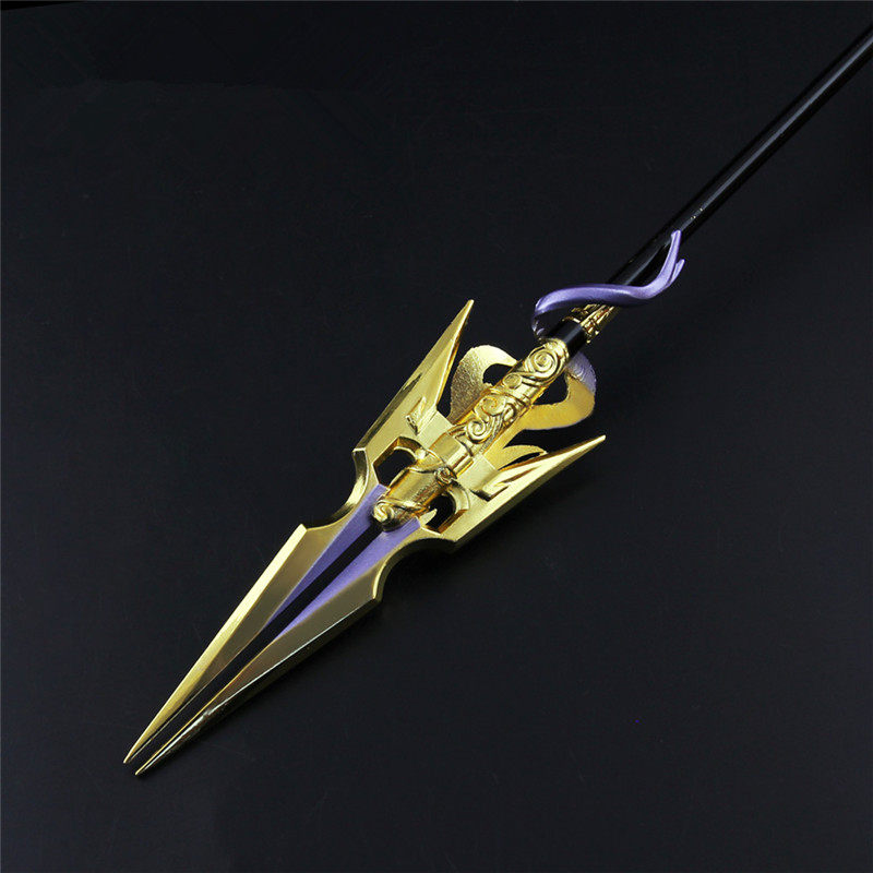 王者赵云龙胆亮银枪皮肤长枪兵器合金模型武器道具荣耀游戏玩具