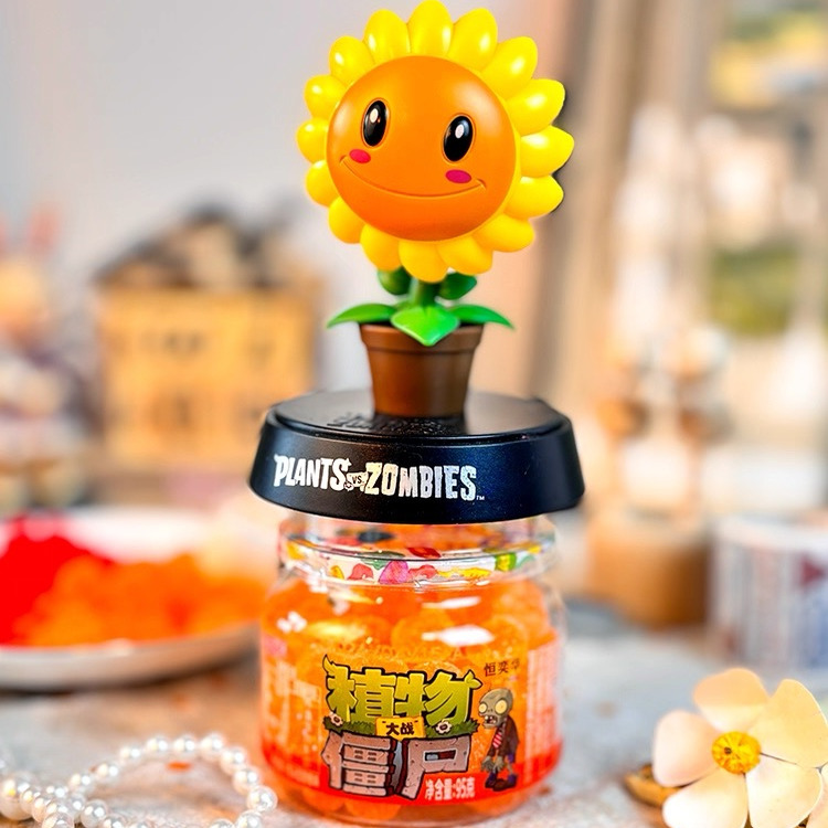 书生百味糖果95g植物大战僵尸软糖玩具摆件趣味零食休闲小吃