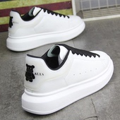 厚底学生板鞋 百搭潮流男内增高运动鞋 男韩版 潮牌暴力熊情侣小白鞋