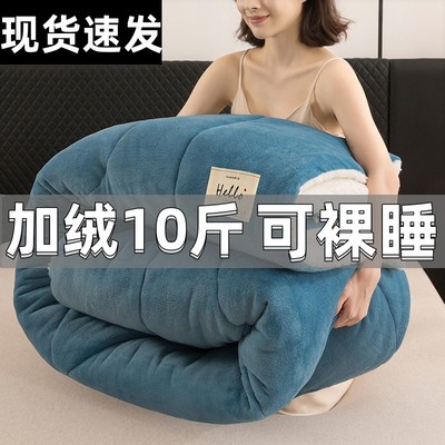 羊羔绒被子冬被棉被加厚保暖学生