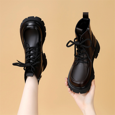 英伦厚底加绒保暖舒适马丁靴