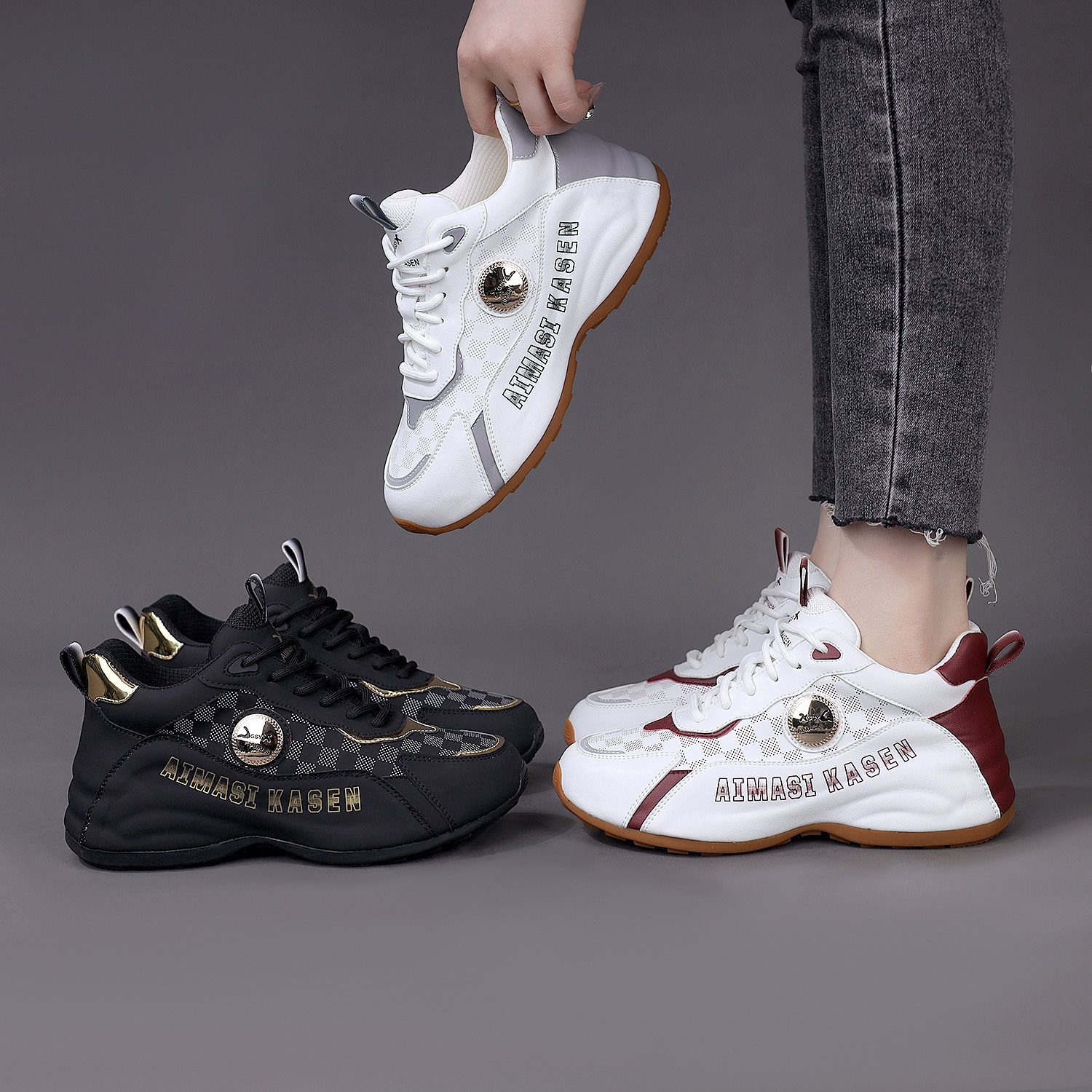 爆款厚底韩版情侣休闲鞋