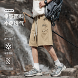 短裤男夏薄款宽松工装裤潮流美式冰感凉感运动裤A155-WD207-TP40，男装牛仔裤，电商A155-1