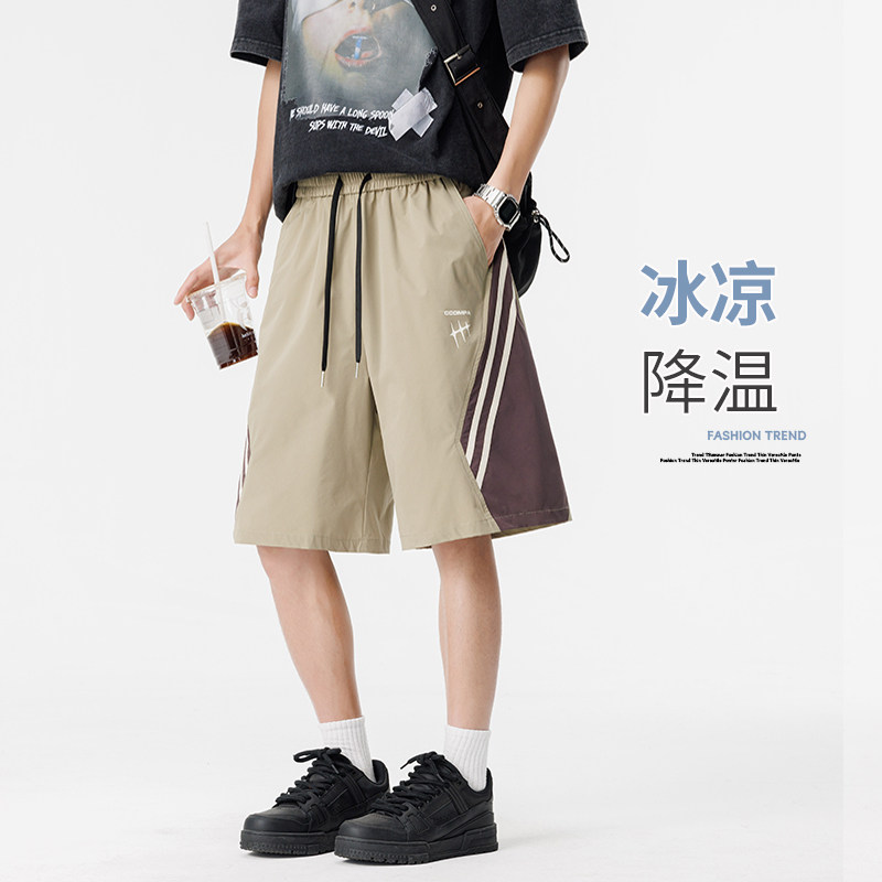 美式短裤男夏季薄款冰凉运动五分裤弹力休闲裤子A155-WD217-TP38,男装牛仔裤,电商A155-1