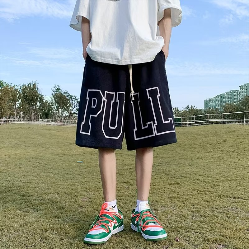 男款潮牌ins宽松休闲外穿百搭潮流五分中裤A155-CLK03-TP38,男装休闲裤,电商A155-1