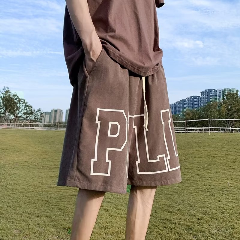 男款潮牌ins宽松休闲外穿百搭潮流五分中裤A155-CLK03-TP38,男装休闲裤,电商A155-1
