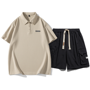 男士POLO衫套装夏5分裤子工装套装短袖T恤轻商务A155-BYTZ05-TP63图片