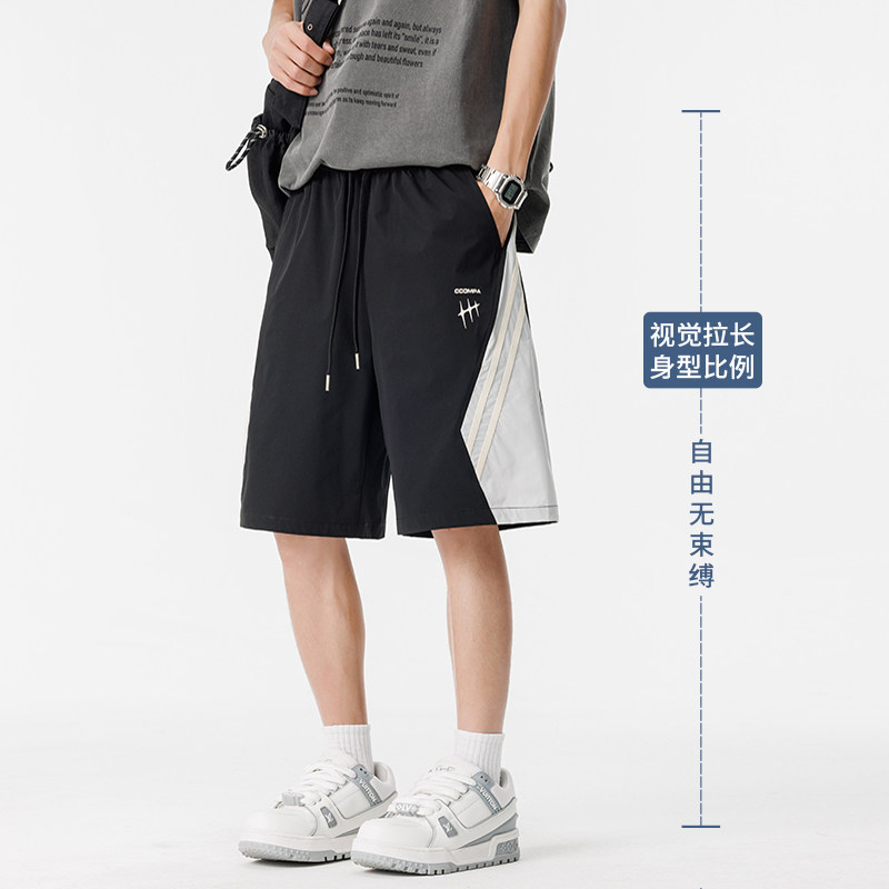 美式短裤男夏季薄款冰凉运动五分裤弹力休闲裤子A155-WD217-TP38,男装牛仔裤,电商A155-1
