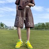 男款潮牌ins宽松休闲外穿百搭潮流五分中裤A155-CLK03-TP38，男装休闲裤，电商A155-1