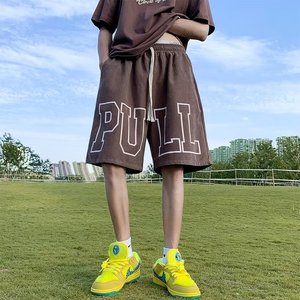 男款潮牌 ins宽松休闲外穿百搭潮流五分中裤 A155-CLK03-TP38图片