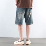 2025潮流男士夏季美式高街宽松复古水洗牛仔裤子A155-HC213-TP51，男装牛仔裤，电商A155-1