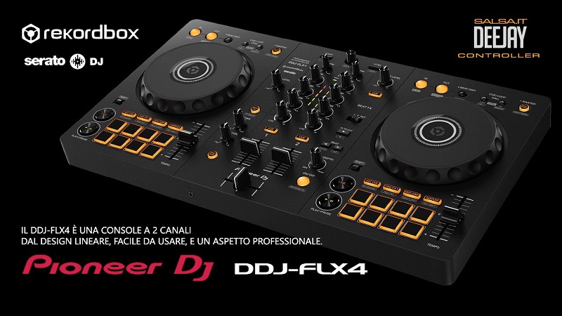 先锋DDJ-FLX4 400打碟机ddjflx4控制器先锋flx4 serato rekordbox