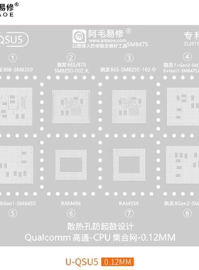 U-QSU5 骁龙888/870/865/SM8450/8550/8475/8425/8250/8350植锡网