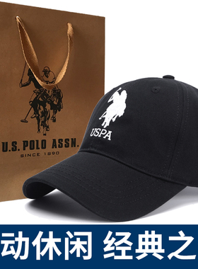 USPOLOASSN帽子男棒球帽户外休闲嘻哈百搭女士时尚春秋鸭舌帽