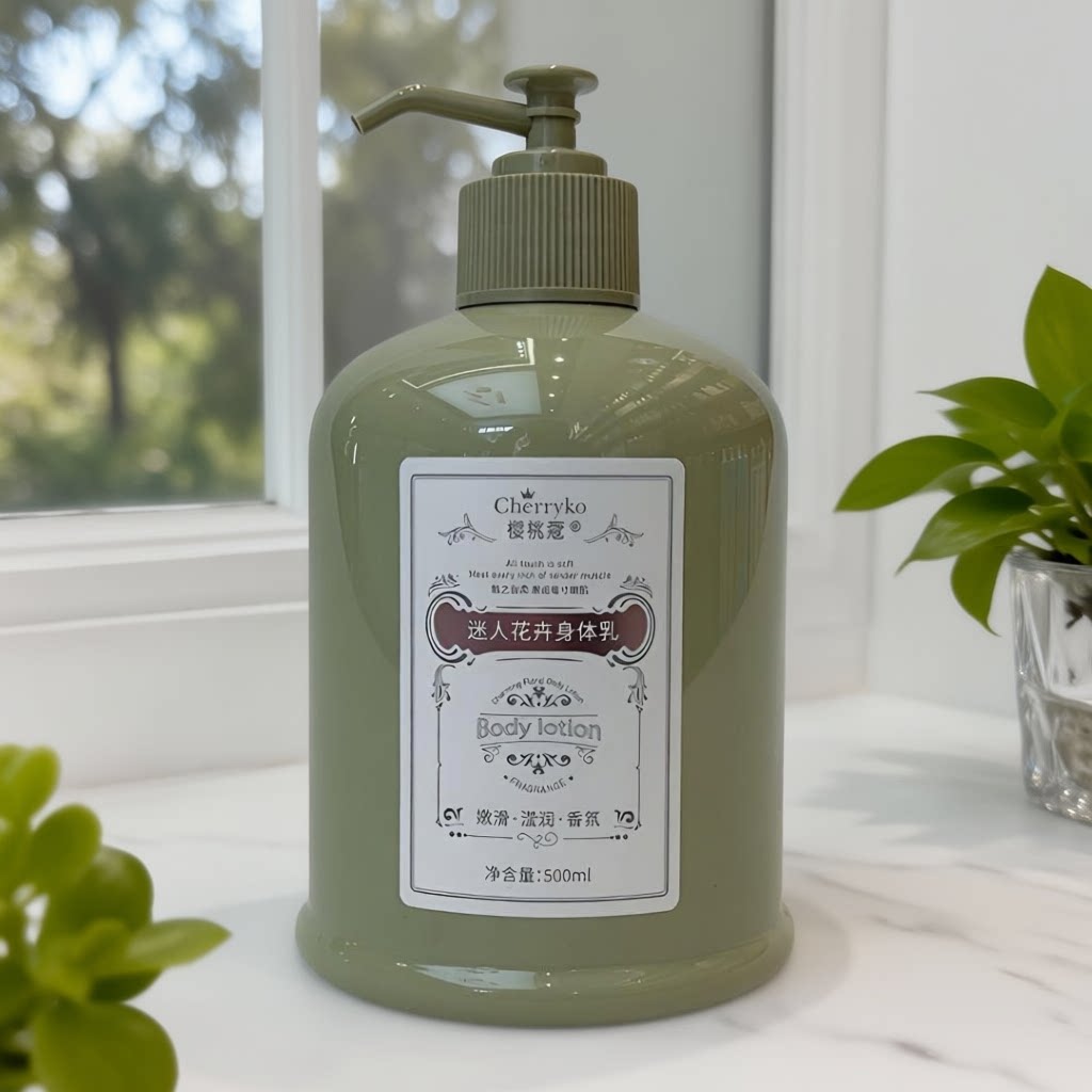 樱桃蔻迷人花卉身体乳500ml超大瓶嫩滑莹润香氛留香正品20270912