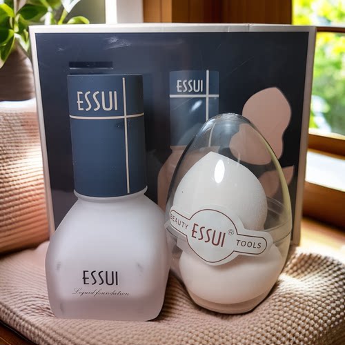 ESSUI一秀魔法滤镜粉底液30ml加美妆蛋不卡粉不脱妆正品~20280507