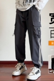 男士工装裤子潮青少年运动休闲裤宽松大码束脚裤A155-DDK19-TP47，男装休闲裤，电商A155