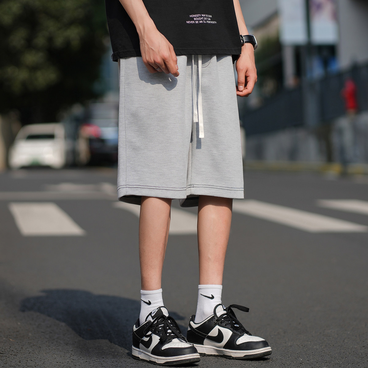 2024夏青少年短裤男士五分裤薄款透气速干篮球裤A155-K23011-TP30,男装休闲裤,电商A155