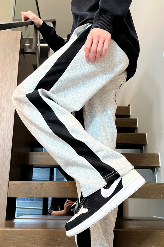 男裤子加绒加厚休闲裤运动裤长裤百搭宽松束脚裤男A155-DY01-TP40,男装休闲裤,电商A155