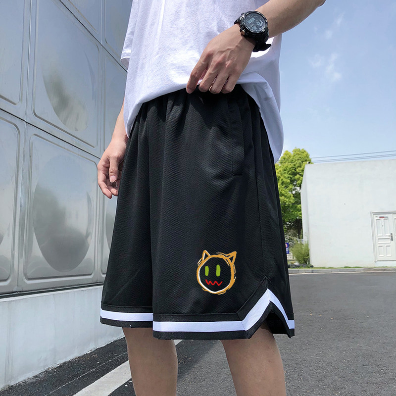 2024春夏冰丝短裤男五分裤宽松大码直筒速干篮球裤A155-K833-P25,男装休闲裤,电商A155