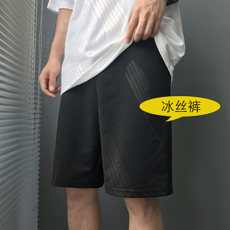 2024夏季青少年冰丝速干短裤男士五分裤潮流运动裤A155-K301-P25图片