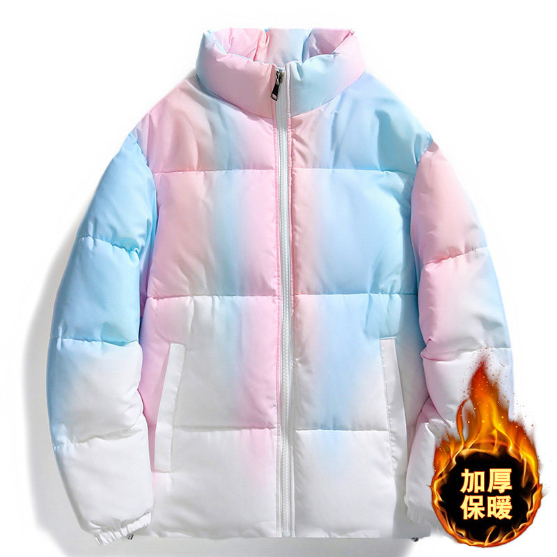 潮牌棉衣高品质外套棉衣扎染渐变色男女同款A155-CEM01-TP78,男装棉衣,电商A155