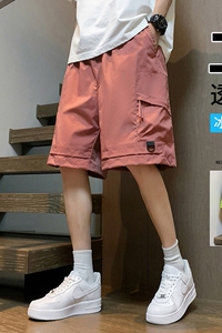 潮牌工装裤男立体大口袋五分裤户外工装情侣短裤 A155-HCK02-TP32图片