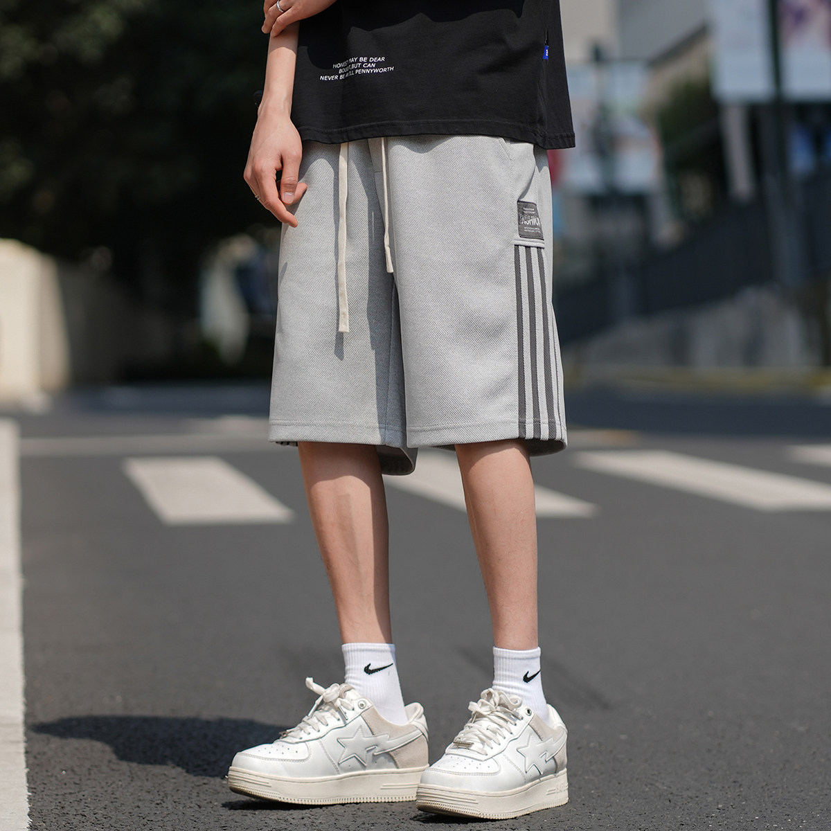 2023夏青少年短裤男士五分裤薄款透气速干篮球裤A110-K23012-TP35图片