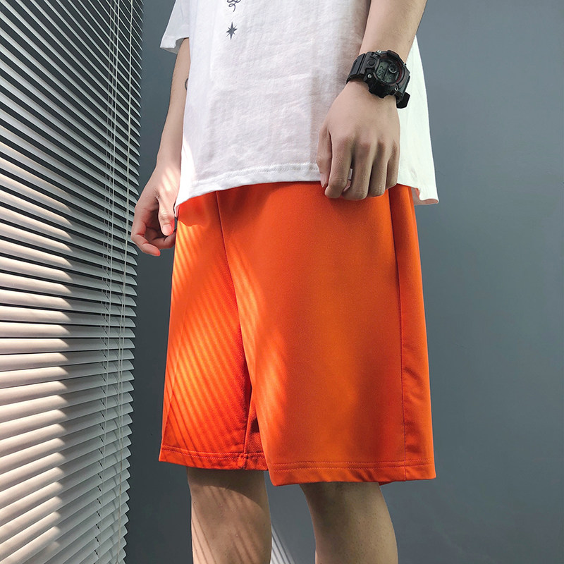 抖音得物光板短裤男冰丝裤速干透气直筒潮流五分裤A155-K301-TP18,男装休闲裤,电商A155