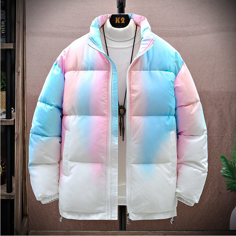 潮牌棉衣高品质外套棉衣扎染渐变色男女同款A155-CEM01-TP78,男装棉衣,电商A155