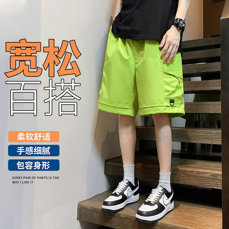 潮牌工装裤男立体大口袋五分裤户外工装情侣短裤A155-HCK02-TP32,男装休闲裤,电商A155