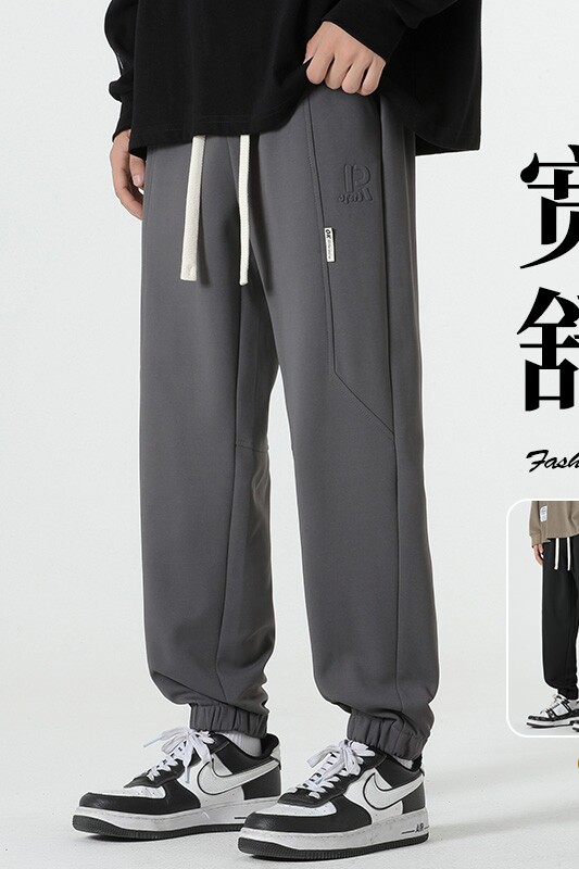 男士工装裤宽松百搭青少年抽绳运动束脚休闲裤男A155-DDK20-TP46,男装休闲裤,电商A155