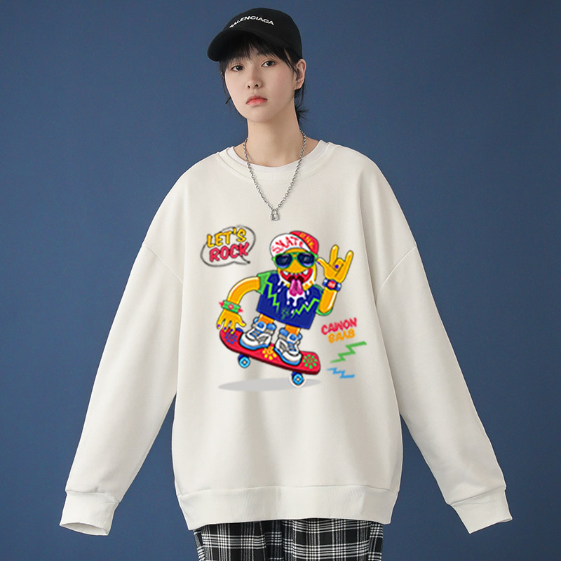 2021 spring / summer new youth's bodywear Hong Kong style large trend printed top