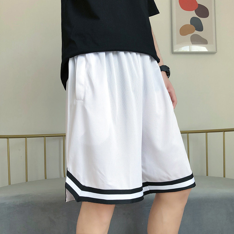 2024年夏冰丝速干运动裤港风潮男个性印花直筒短裤A155-K807-P25,男装休闲裤,电商A155