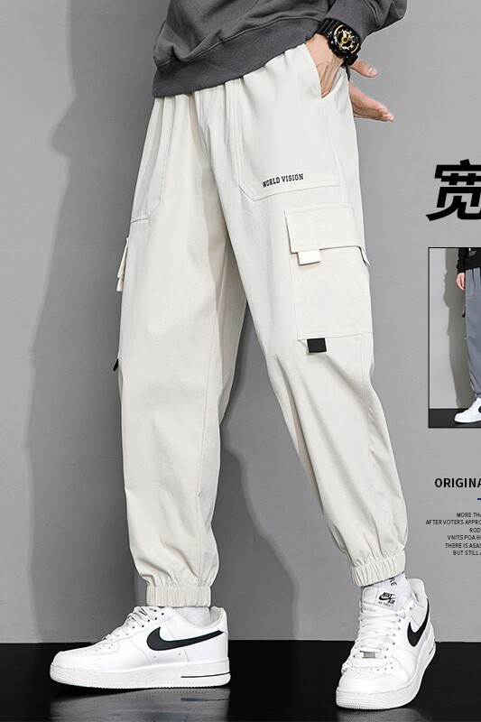 2024春季男士工装裤子青少年宽松大码运动休闲裤A155-DDK15-TP42,男装休闲裤,电商A155