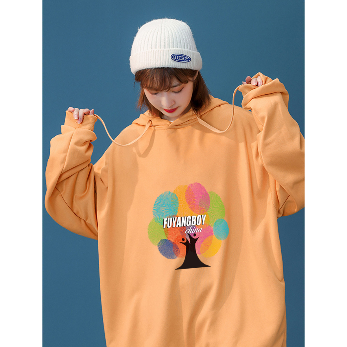2023秋季青少年连帽卫衣男士外套潮流百搭上衣A110-LM319-P35?,女装卫衣/绒衫,电商A155