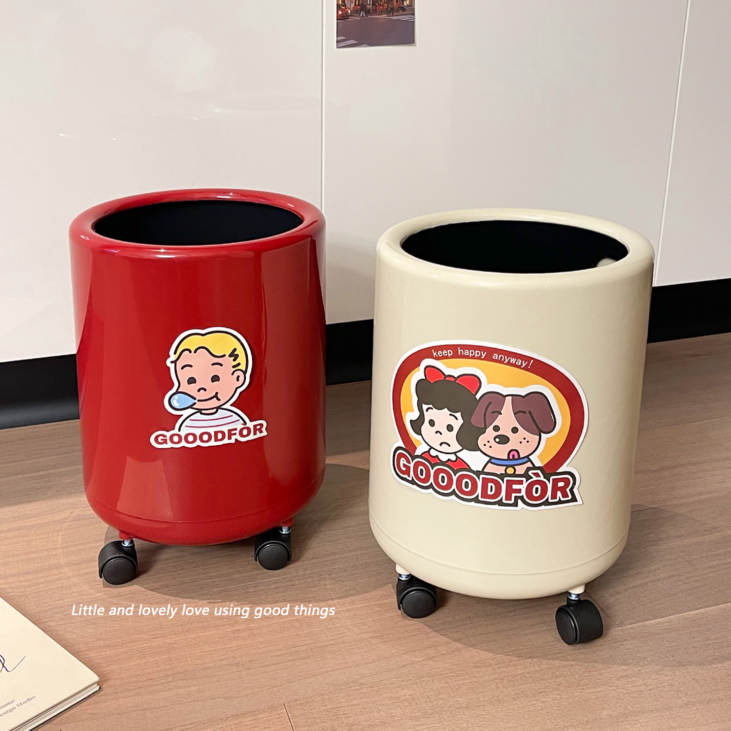 垃圾桶家用带滑轮2025新款