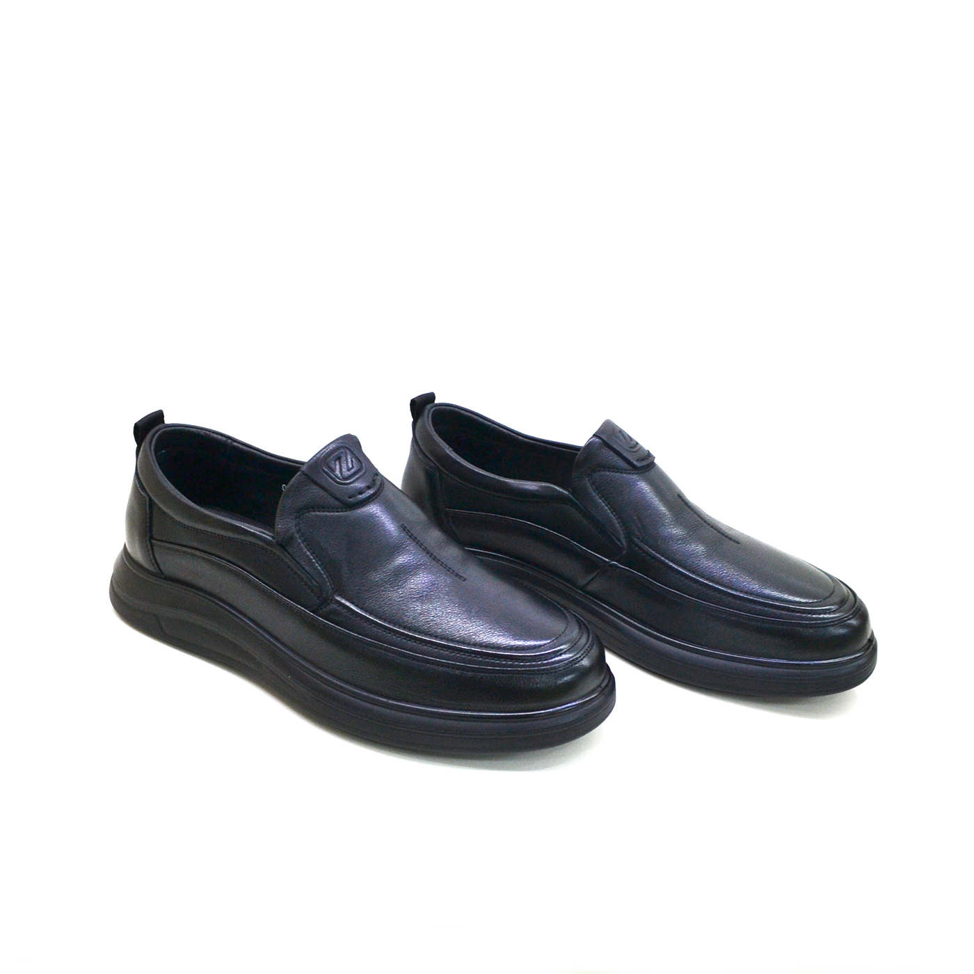 冰洁牛皮秋季新款商务休闲皮鞋男