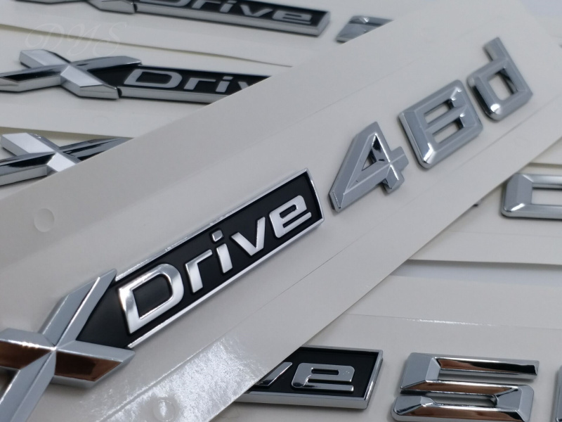 适用于X1X3X5X6排量标车标xdrive20d35d 40d 48d 50d侧标字标
