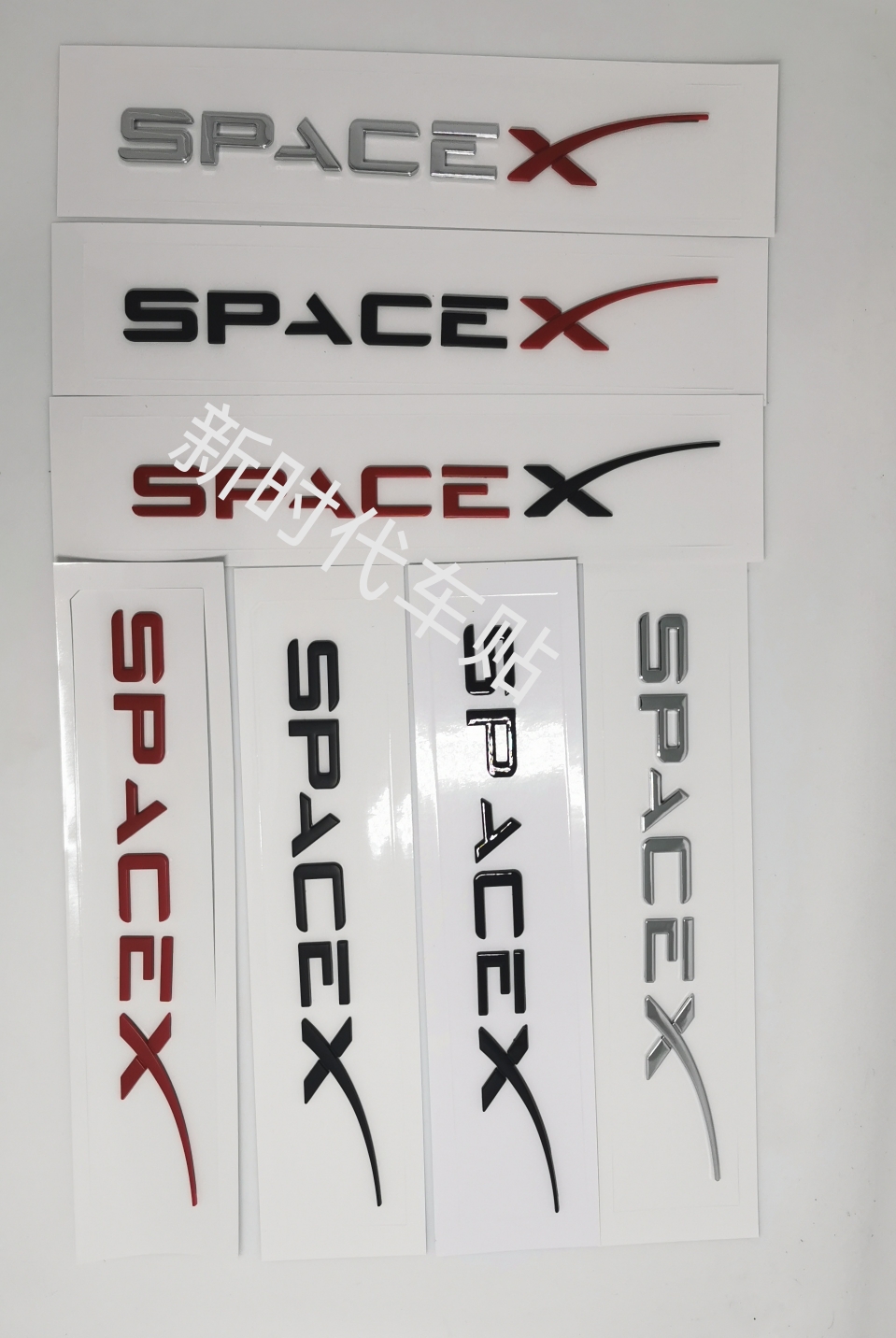 适用于特斯拉TESLA MODER3 X S Y车标 车尾贴标 SPACEX塑料车贴