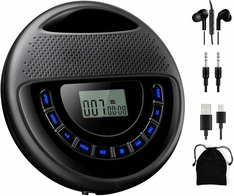 内置锂电防震MP3蓝牙CD随身听