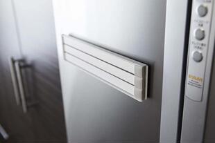 日本代购 山崎実業YAMAZAKI 三片式磁力毛巾架 可吸附于铁质表面